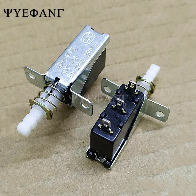 5 KS Rovno tlačidlo self-locking prepínač KCD-A10 SW-3 A04 vypínač 3-pin vonkajšie jar 5A Na rozsah kapucňou