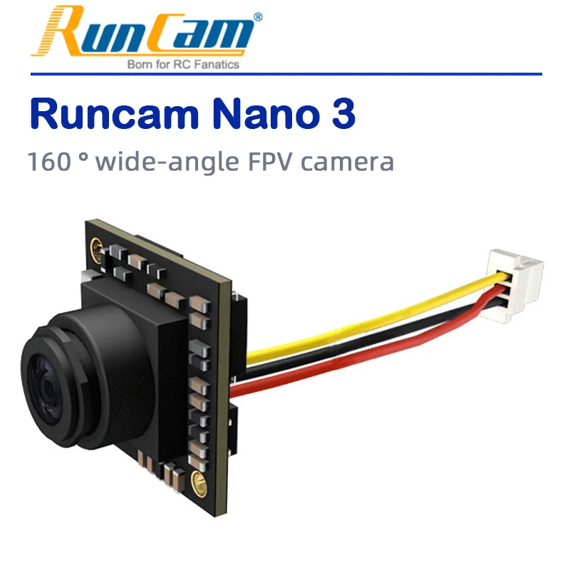 Runcam Nano 3 FPV Fotoaparát RunCam Nano3 800TVL 1/3 CMOS Senzor FOV 140° Široký Uhol 1.1 g Najľahší NTSC Kamera pre Malé FPV RC Drone