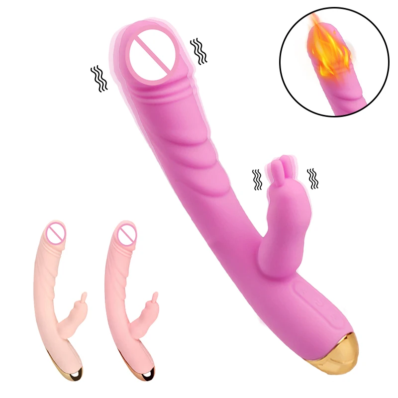 Králik Vibrátory Pošvy G Mieste Klitorisu Bradavky Dual Stimulátor Masér Dildo Sexuálne Hračky, Obchod pre Ženy Dospelých Žien Masturbators