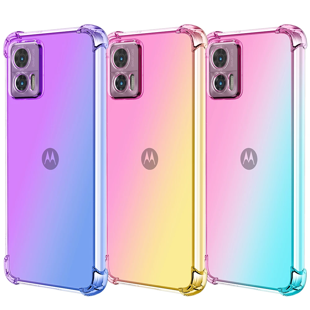 Pre Moto Okraji 30 Neo Prípade 30 Ultra 30 Pro Farebné Gradient Rainbow Mäkké TPU puzdro pre Motorola Okraji 2022 20 Pro Lite S30 Pro X30