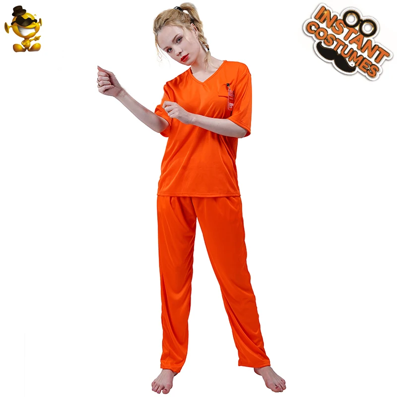Ženy Väzeň Oblečenie, Maškarné Kostýmy, Šaty Orange Väzňa, Cosplay Kostýmy Pre Dospelých Halloween Kostýmy