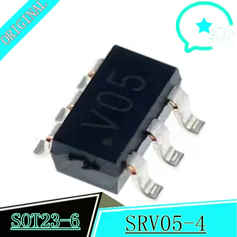 10-20PCS SRV05-4. TCT SOT23-6 SOT, código: V05 SRV05-4 SOT-236