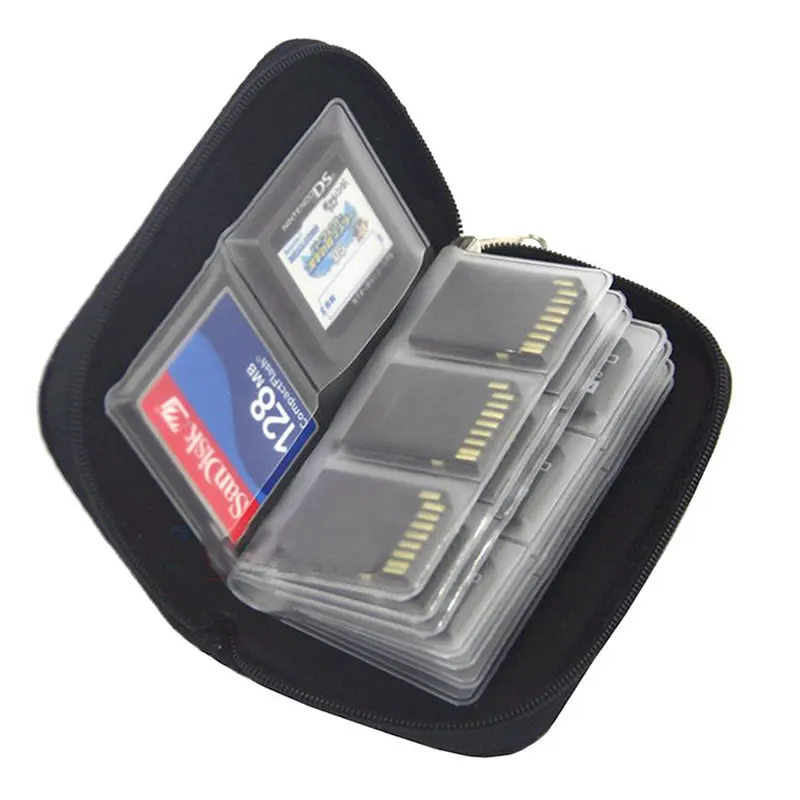 Pamäťovú Kartu Skladovanie Taška puzdro, Držiak Peňaženky 22 Sloty na CF/SD/Micro SD/SDHC/MS/DS Hry Príslušenstvo pamäťovú kartu box
