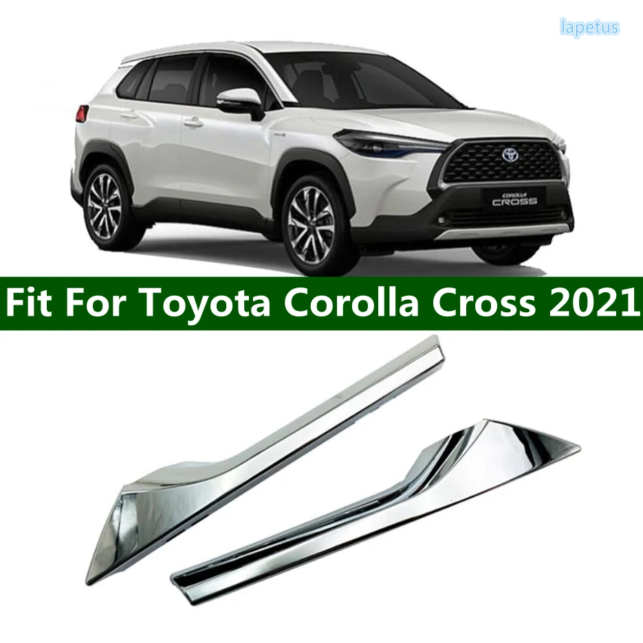 Predná Kapota Stred Mriežky Chladiča Oka Tvarovanie Pásy Kryt Výbava Chrome Vonkajšie Príslušenstvo Toyota Corolla Kríž 2021 2022