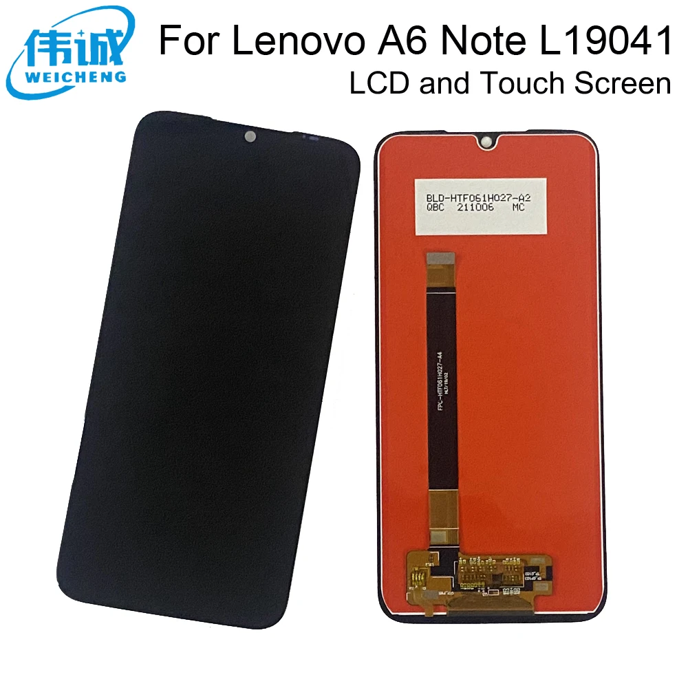 6.09 palca Pre Lenovo A6 Poznámka L19041 LCD Displej S Dotykovým displejom Sklo Digitalizátorom. Montáž Snímač LCD Lenovo A6Note