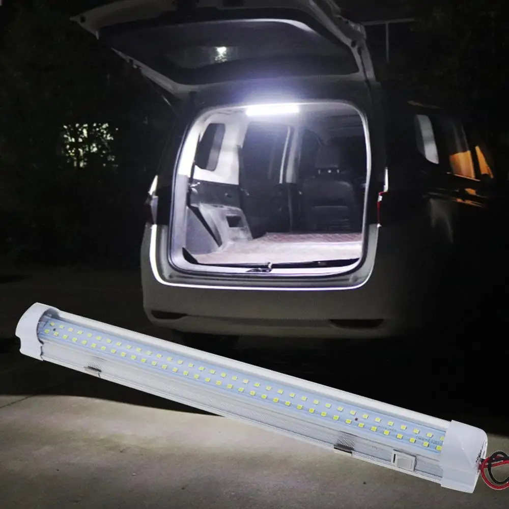 72 LED Osvetlenie Interiéru Strip Baru Auto Van Autobus Karavanu/OFF vypínač 12V 12 VOLT