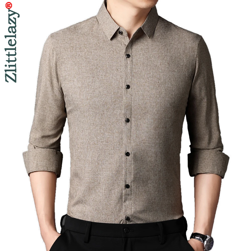 2022 dizajnér značky solid mens košele pre mužov, kórejské oblečenie móda tričko s dlhým rukávom luxusné šaty ležérne oblečenie jersey 6163