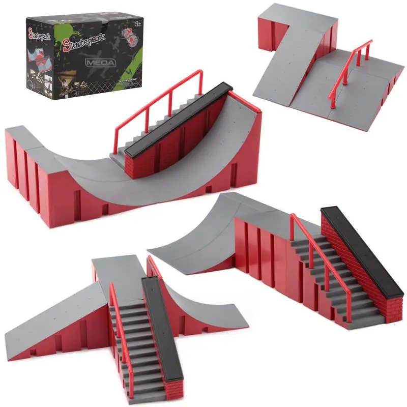 2022 Prst Board Skate Park Rampa Sledovať Skatepark Hmatníkom Železničnej Vzdelávanie Šport Palube Skateboard Nastaviť Vianočné Hračky Darček Pre Chlapca
