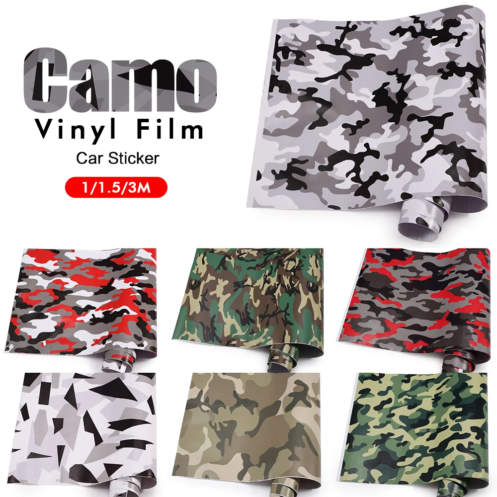 Kamufláž Vinyl Film Les Camo Vinyl Auto Zábaly Desert Camo Vinylových Fólií pre Motocykel Odtlačkový Bicykli Skútre Notebook Skin