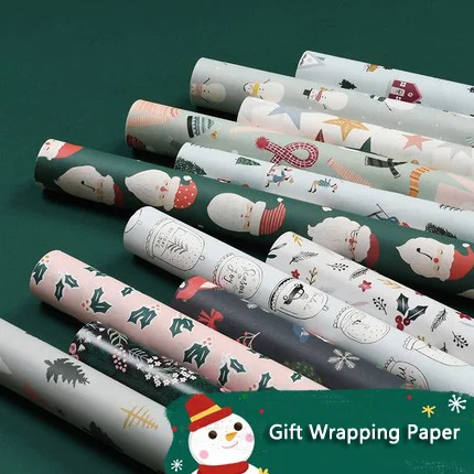 2021 Vianočný Baliaci Papier Darčekový Balíček Materiál Dekoratívne Vianočné Pozadia Papiere Na Scrapbooking n Cardmaking