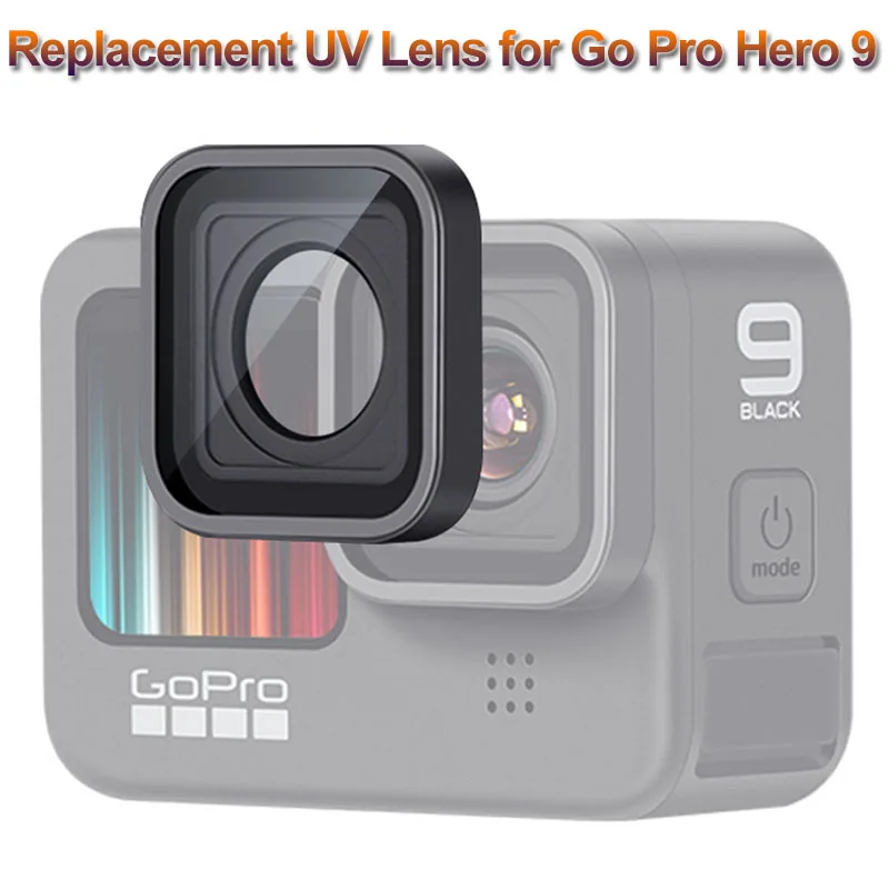 Náhradné UV Šošovky pre Go Pro Hero 11/9 Fotoaparát 9H Tvrdeného Skla Multi-vrstvou Náteru Objektív Prípade Rám pre Gopro Hero 10 Black