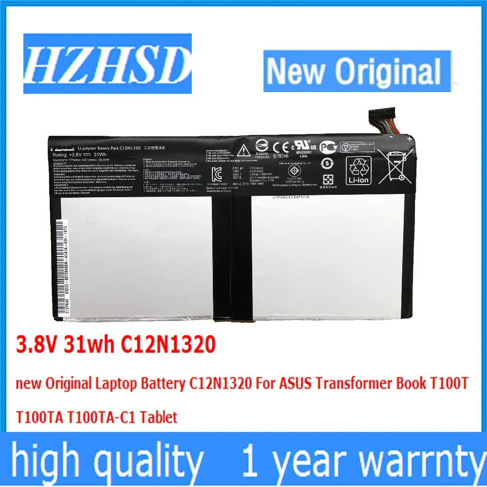3.8 V 31wh C12N1320 nový, Originálny Notebook Batérie C12N1320 Pre ASUS Transformer Book T100T T100TA T100TA-C1