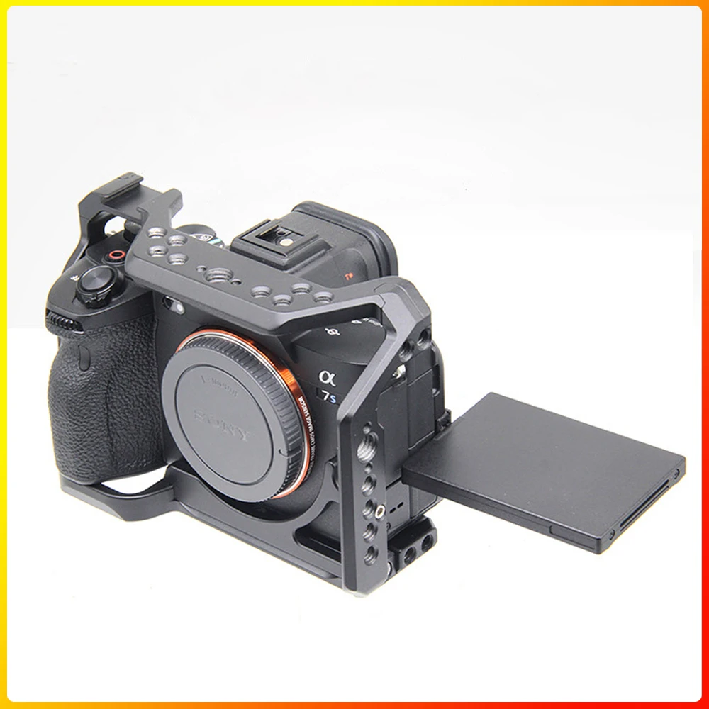 SETTO Fotoaparát Klietka pre Sony Alpha 7S III / A7S III / A7SIII / A7S3 Fotoaparát FORMFITTING CELEJ KLIETKE Obrázok 0 