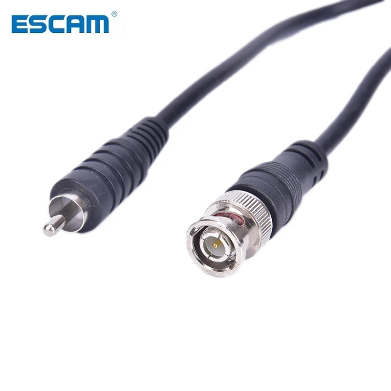 ESCAM 1M/3 ft BNC Male RCA Samec Jack Koaxiálny Kábel, Konektor Video Adaptér pre CCTV kamerový systém Kamery Príslušenstvo