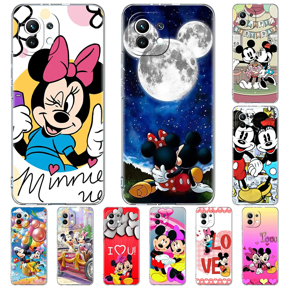 Silikónové puzdro Pre Xiao Mi 11 Lite 5G NE 12 Pro 11T 12X 11i Poznámka 10 10 TON 9 9T Mäkké Funda Kryt Telefónu Krásne Mickey Mouse, Minnie