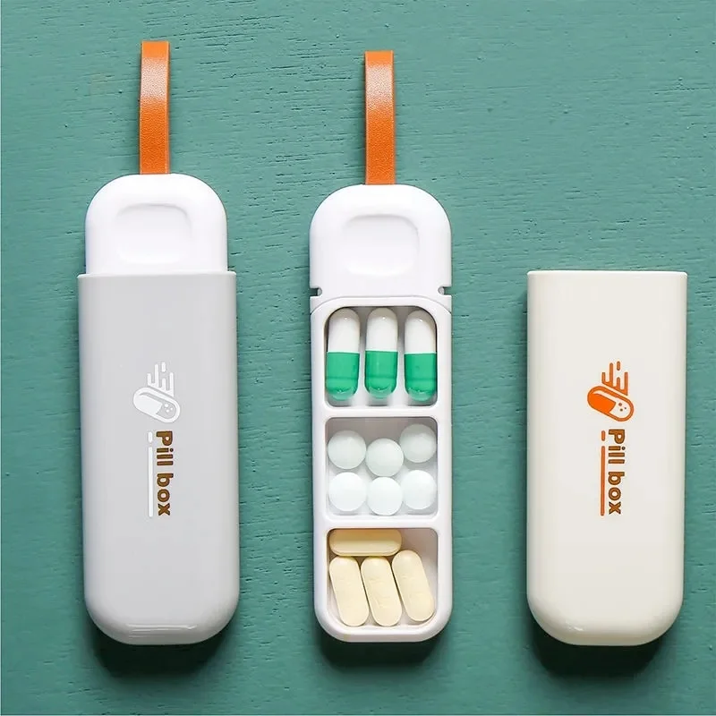 3 Mriežky Pre Domácnosť Prenosný Mini Tabletky Box Organizátor Zapečatené Malé Čisté Úložný Box Package Položka Medicíny Dávkovač Na Lekárske Súpravy