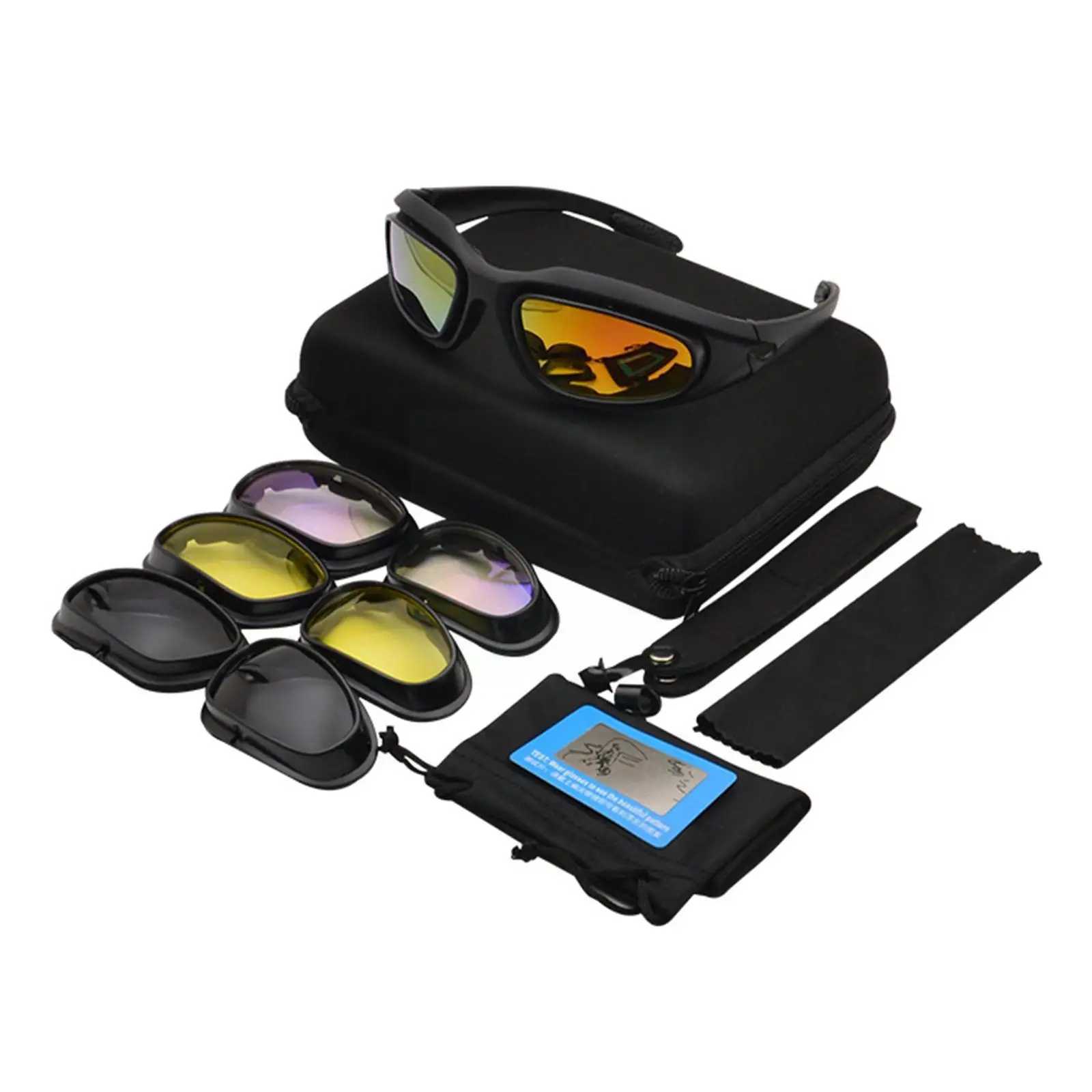 Motocyklové Okuliare Polarizované slnečné Okuliare Pre Streľbu Ochrana Očí Vetru Moto Okuliare UV400 Antifog Jasný Objektív Y4Q5