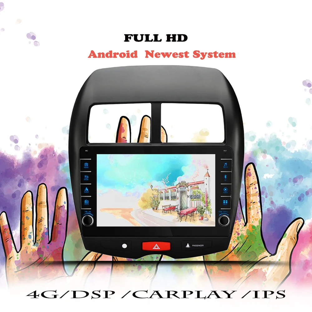 Android 11 Pre Mitsubishi ASX 2010 2011 2012 2013 2014 2015 2016 Carplay Auto Rádio Multimediálny Prehrávač Navigácia GPS, DVD Kazety
