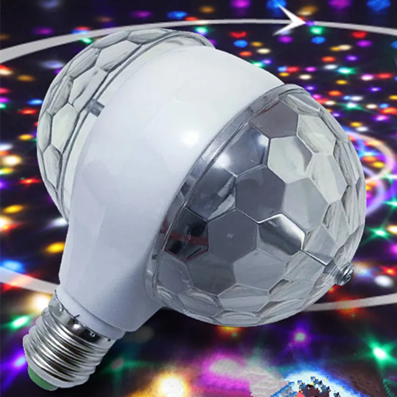 YIYANG LED 6W Rotujúce Žiarovka Svetla s Dual Head Magic Fáze Disco Lampa Rotujúce obojstrannú RGB Fáze Svetlá dc svetlo Escenario