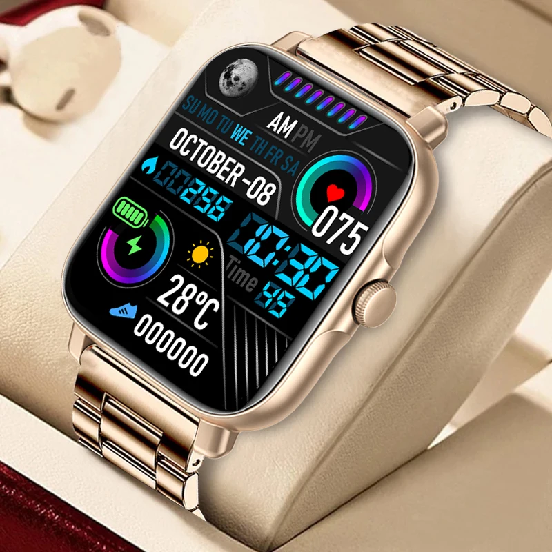 2022 Ženy Inteligentné Hodinky Mužov Srdcovej frekvencie Fitness Tracker Hodinky Bluetooth Prijatie Hovoru Vodotesný IP67 Smartwatch pre Android IOS