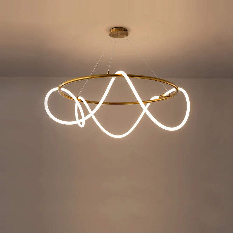 Stmievateľné LED Zlaté, Strieborné Minimalizmus Dizajnér Závesné Lampy Pozastavenie Svietidlo Lampen Prívesok Svetlo Pre Jedáleň