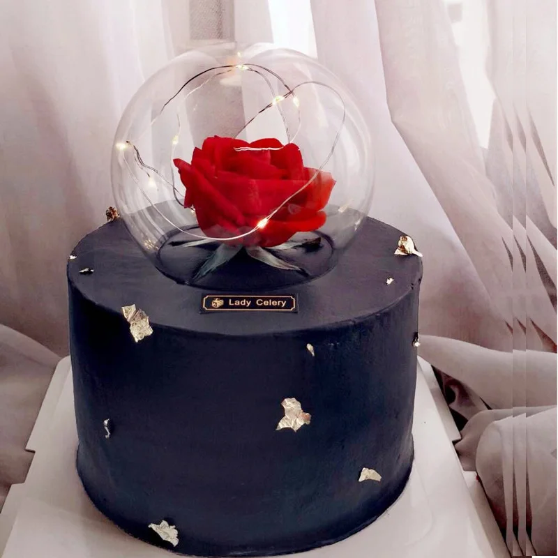 Transparentné loptu Tortu Vňaťou Svadobné Party DIY Vyplnené Loptu Dezert Dekorácie happy Birthday cupcake Mulčovače, Svadobné dekorácie