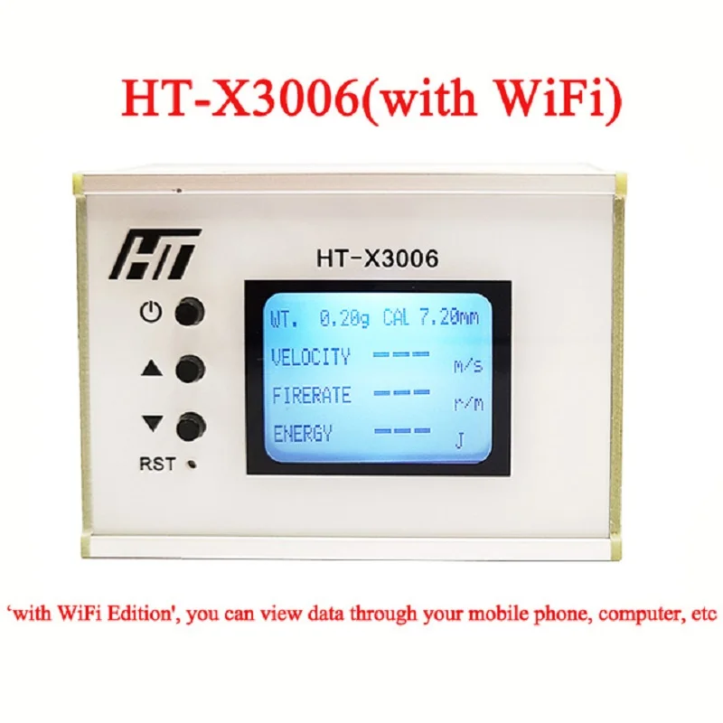 HT-X3005/X3006 úsťová Rýchlosť Meter Loptu Rýchlosť Meranie Energií Streľba Chronograf Bullet Rýchlosť Tester s LCD Podsvietenie