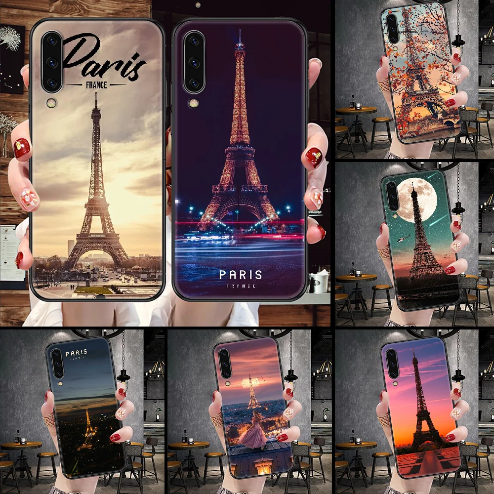 Francúzsko, Paríž, Eiffelova Veža Telefón puzdro Pre Samsung Galaxy 10 12 20E 21S 30 32 40 50 51 52 70 71 72 5 6 7 2016 2018 black fashion