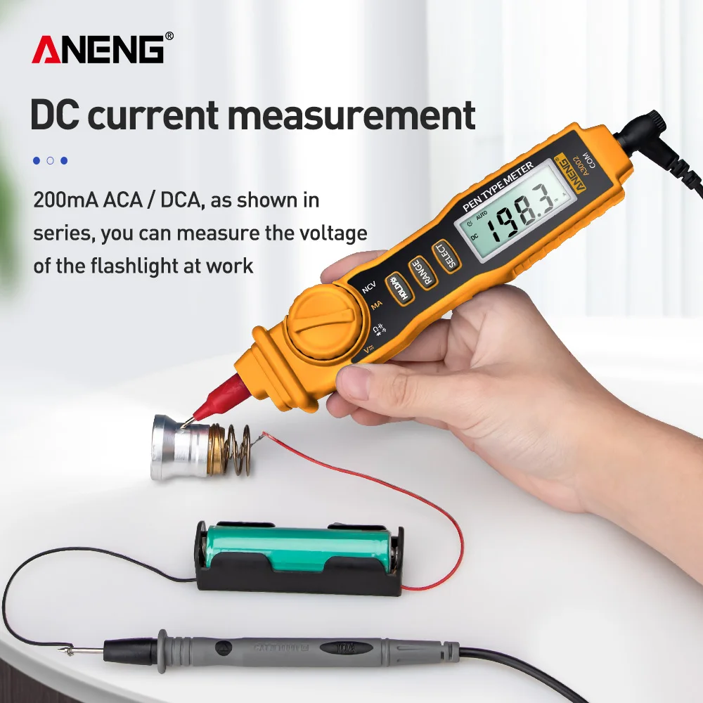 Digitálny Multimeter Pero s Non-Kontakt Meter 4000 Počítajú AC/DC Napätie, Odpor, Kapacitu Hz Tester Nástroj ANENG A3003