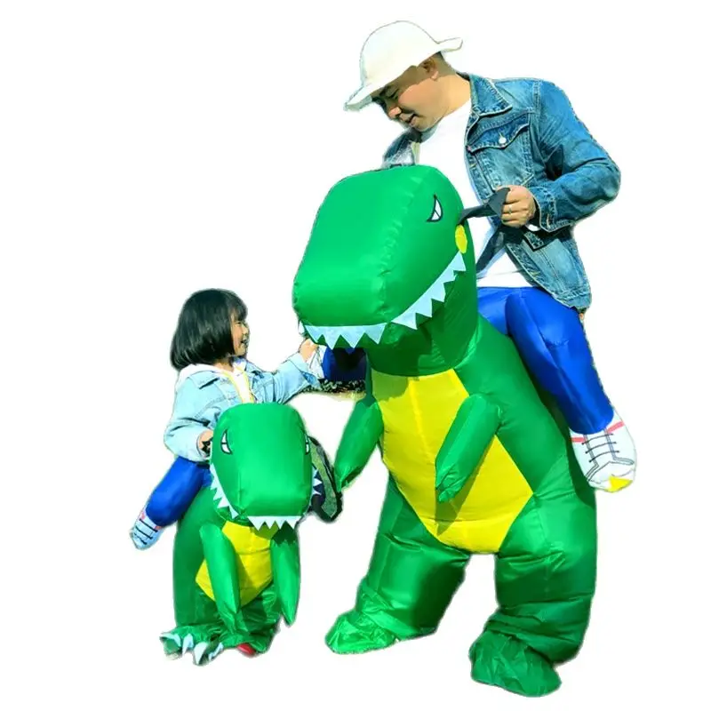 Dinosaurov nafukovacie oblečenie detí mount oblečenie pre dospelých mš zábavné cos výkon oblečenie