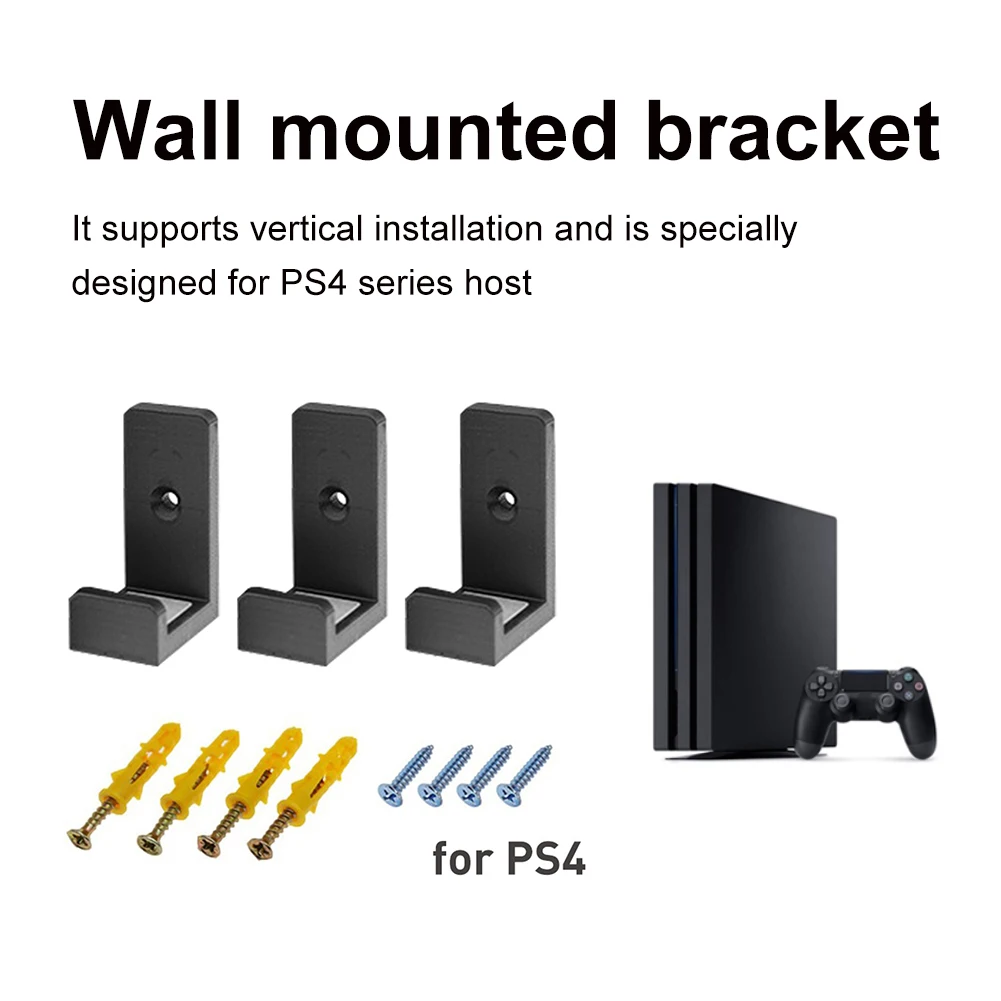Wall Mount Pre PS4 Univerzálny Regulátor Držiak na Stojan Úložný Stojan so Skrutkami Pre PS4 Pro/ PS4 Slim Príslušenstvo