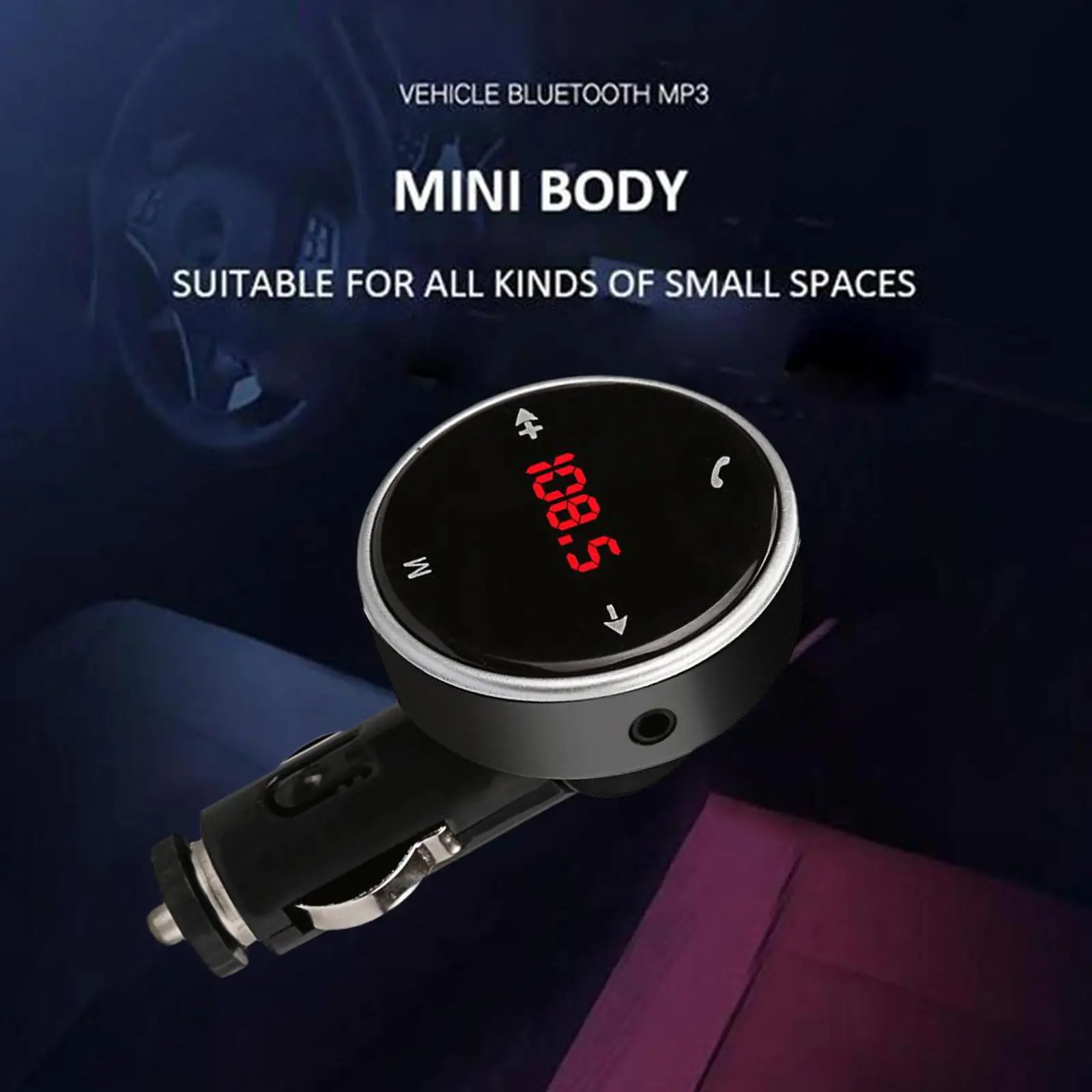 Fm Vysielač Auto Bezdrôtové Bluetooth-kompatibilného Fm Rádia Modulátor Súprava Handsfree Nabíjačka do Auta Audio Auto Aux Hudobný Prehrávač Mp3 USB