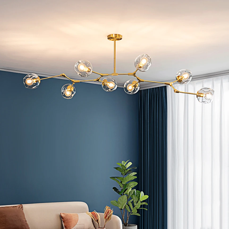 Moderné Sklenené LED Luster pre Obývacia Izba, Spálňa, PODKROVIE Nordic Prívesok na Čítanie Osvetlenie Kuchynské Svietidlá, Závesné Lampy Krytý Dekor