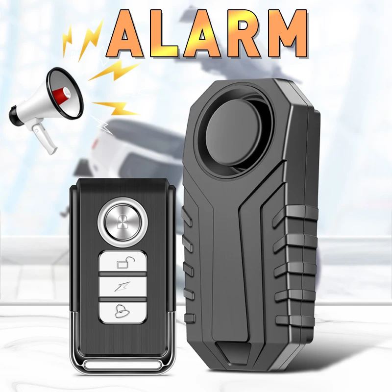 Bezdrôtový domáci Alarm Proti Krádeži, Motocykel, Bicykel, Alarm Vibrácií Snímač s Diaľkovým ovládaním Požičovňa Upozornenie Zabezpečenia zabezpečovacieho Systému