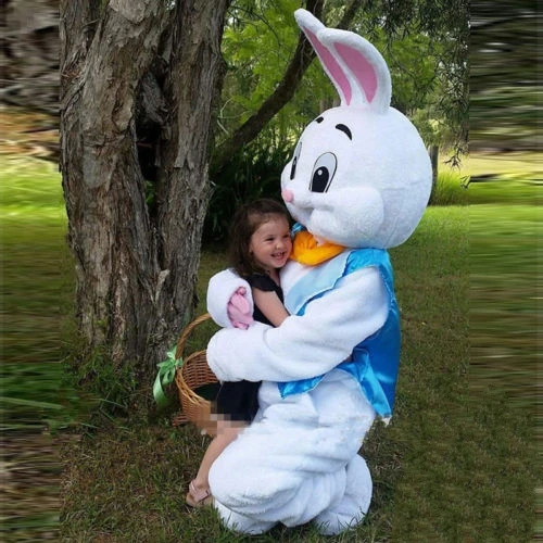 Veľkonočný Zajačik Maskot Kostýmy Králik Bunny Dospelých Maskot