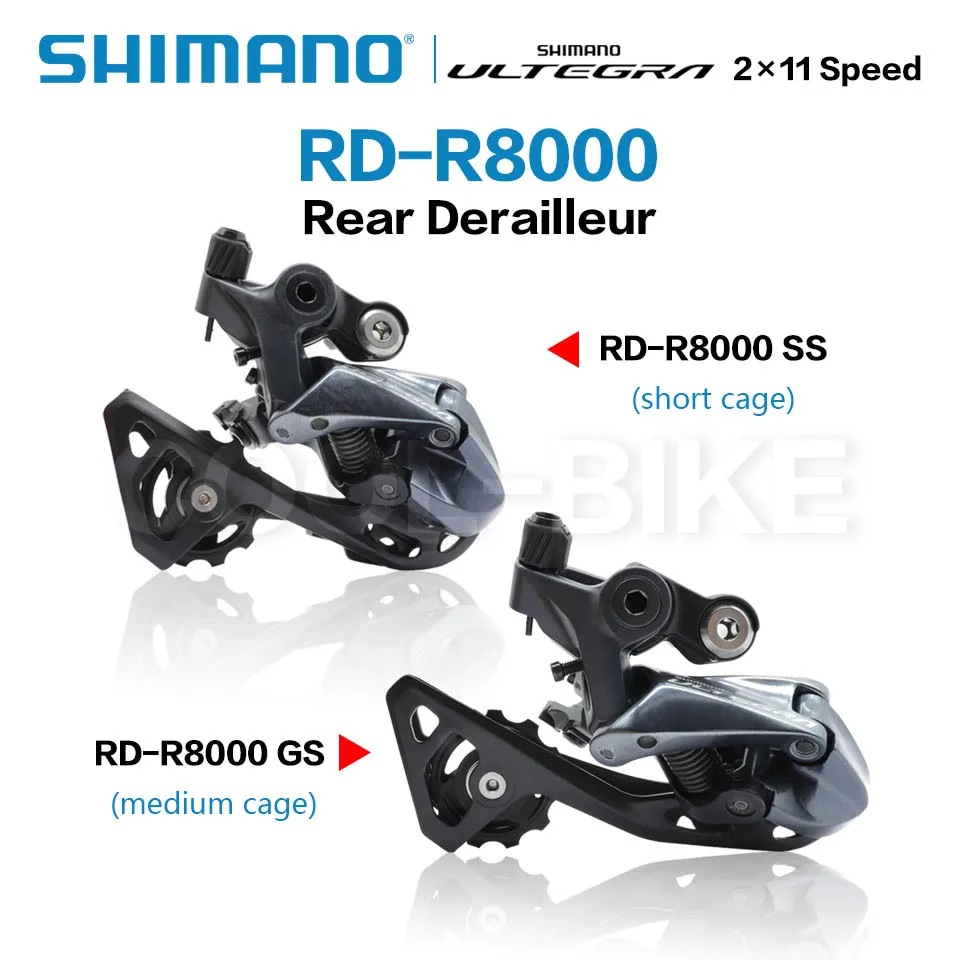 SHIMANO ULTEGRA RD R8000 11 Rýchlosti Prehadzovačka Cestnej Bike R8000 GS Cestných bicyklov Motocykle 22-Rýchlosť média