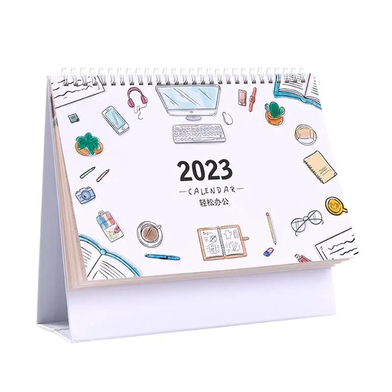 2023 Kalendár Office Poznámkový Blok Tabuľka Plánovač, Kalendár Stôl Stojaci Ploche Mini Postaviť Program Denné, Mesačné Ornament
