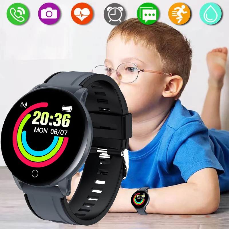 Nové detské Športové Smart Hodinky Led Digitálne Hodiny Nepremokavé Smartwatch Deti Srdcového tepu Fitness Tracker Sledovať reloj
