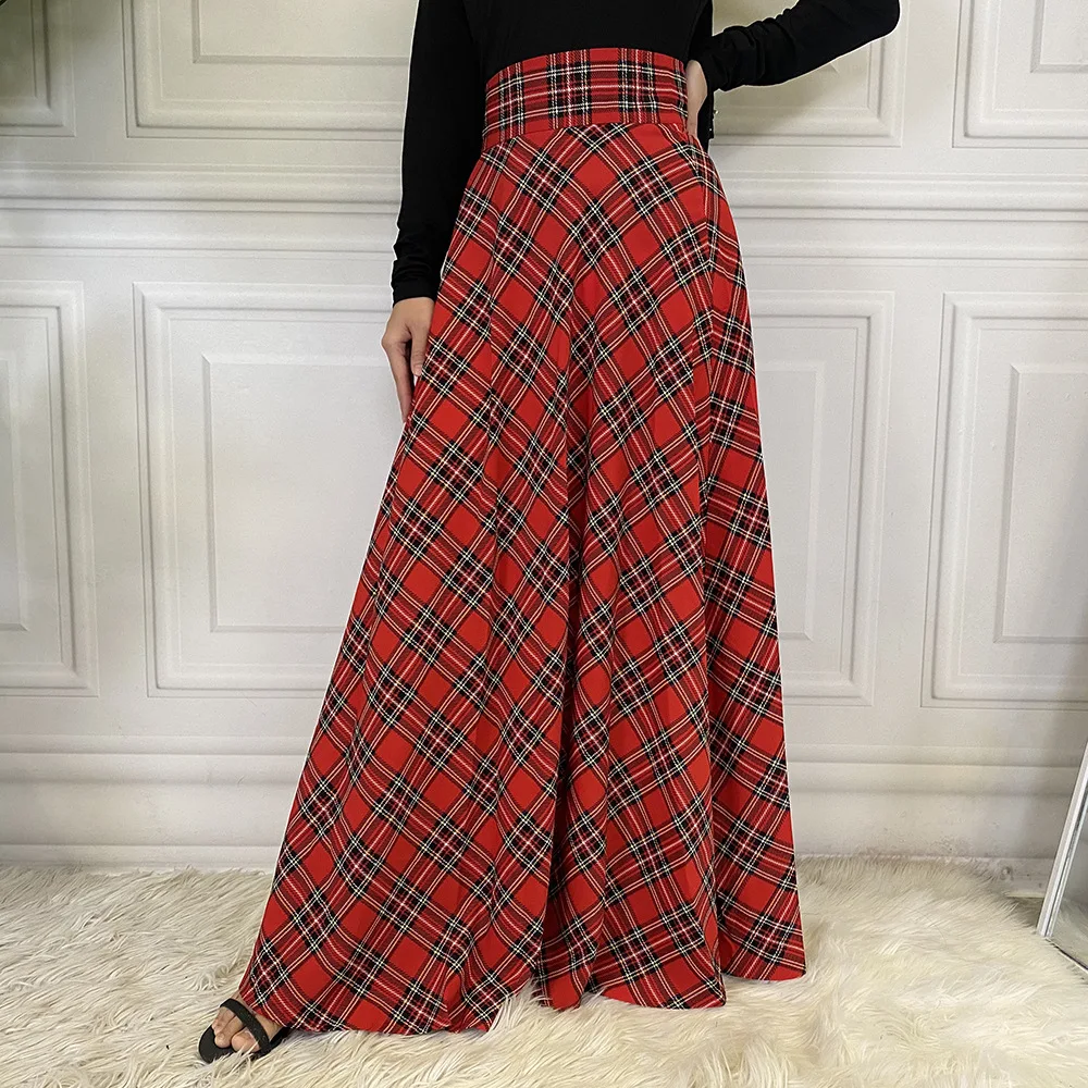 Prehoz Maxi Sukne Ženy Vysoký Pás Členok Moslimských Módne Dlhé Sukne Jupe Femme Elegantné Režim Bežné Strana Riadok Slim Sukne S-2XL