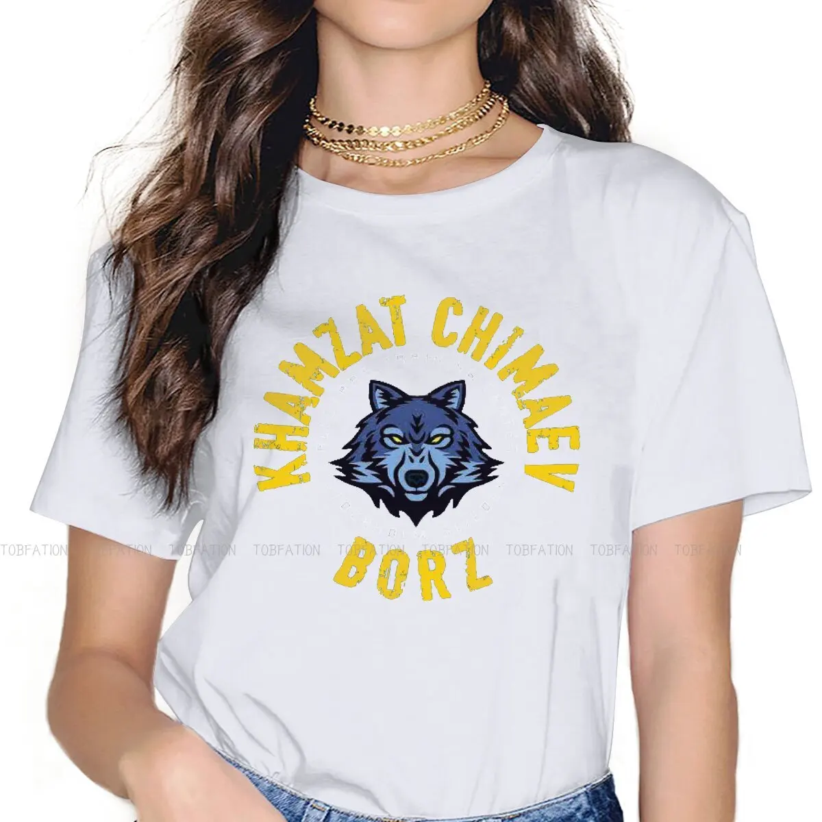 Khamzat Chimaev BORZ Vlk Unikátne Tričko pre Dievča Republiky Čečensko Najvyššej Kvality Darček Oblečenie Tričko Veci Hot Predaj