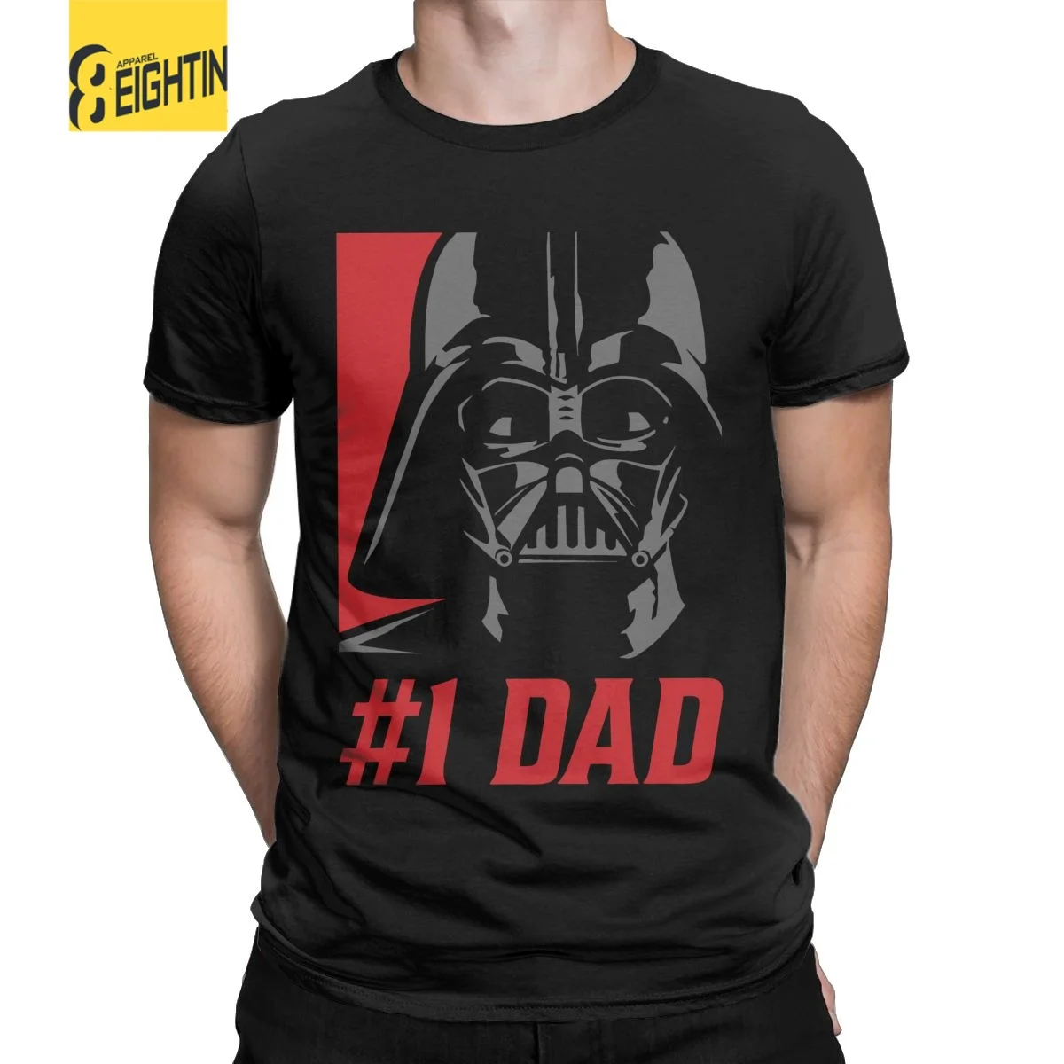 Disney Mužov Darth Vader #1 Otec Šablóny Portrét Tee Ženy T-Tričko Krátky Rukáv Nadrozmerné Tričko Star Wars Dámy Letné Tričká
