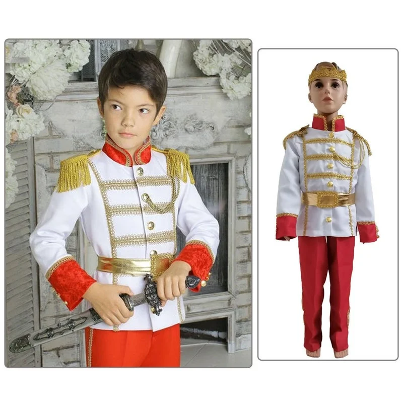 Fancy Malý Princ Halloween Cosplay Kostým pre Chlapcov Deti Oblečenie Pekný Chlapcov, Narodeniny, Party Cosplay Oblečenie Set sa