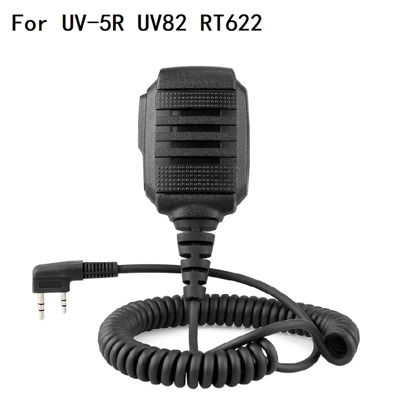 IP54 Nepremokavé Mikrofón Walkie Talkie Dotyčnice Mic Ramenný Reproduktor 2-pin pre UV-5R UV82 RT622