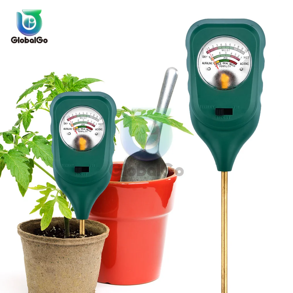 3 V 1 PH Pôdy Slnečnému žiareniu PH Meter Tester Záhrada Čidlo Pôdnej Vlhkosti Kvety Meter Rastliny Kyslosť Vlhkosť PH Monitor Detektor
