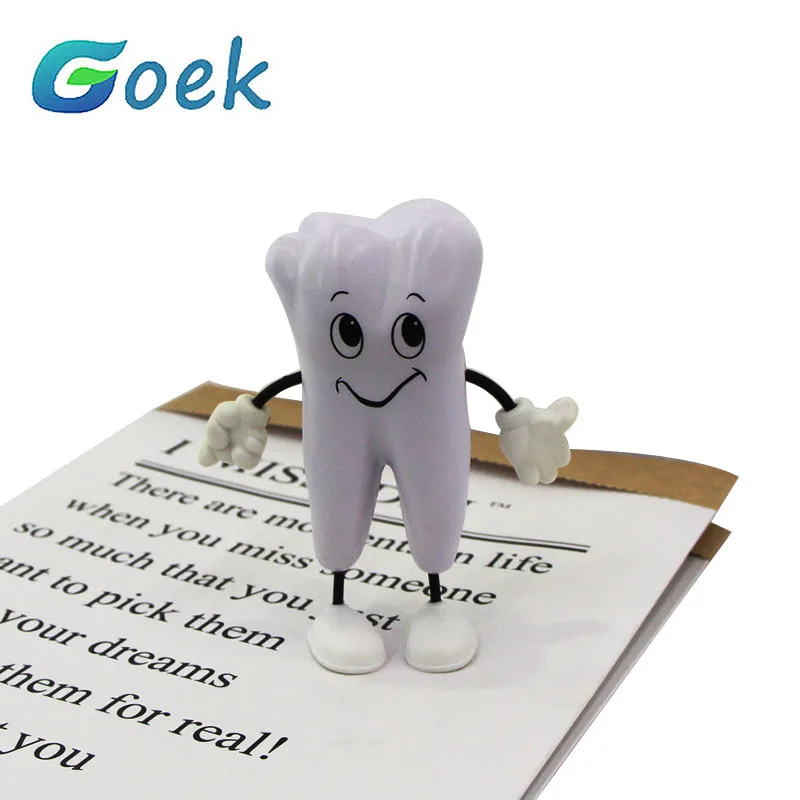 Zub-obrázok Squeeze Hračka Zubná Klinika Stomatológie reklamný predmet Zubár Darček Mäkkej PU Peny Model Tvar 12.5 cm