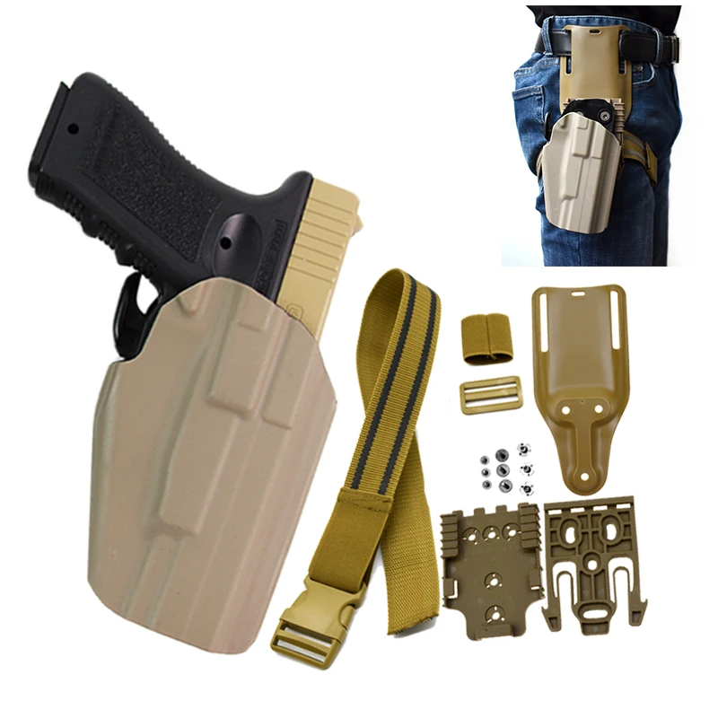 Taktické zbrane Puzdro Pre Glock 17 CZ75 Colt 1911S Beretta M9 92 96 92Fs Pištole Pás Puzdro s QLS 19 22 Platformu Kombinovaný Set