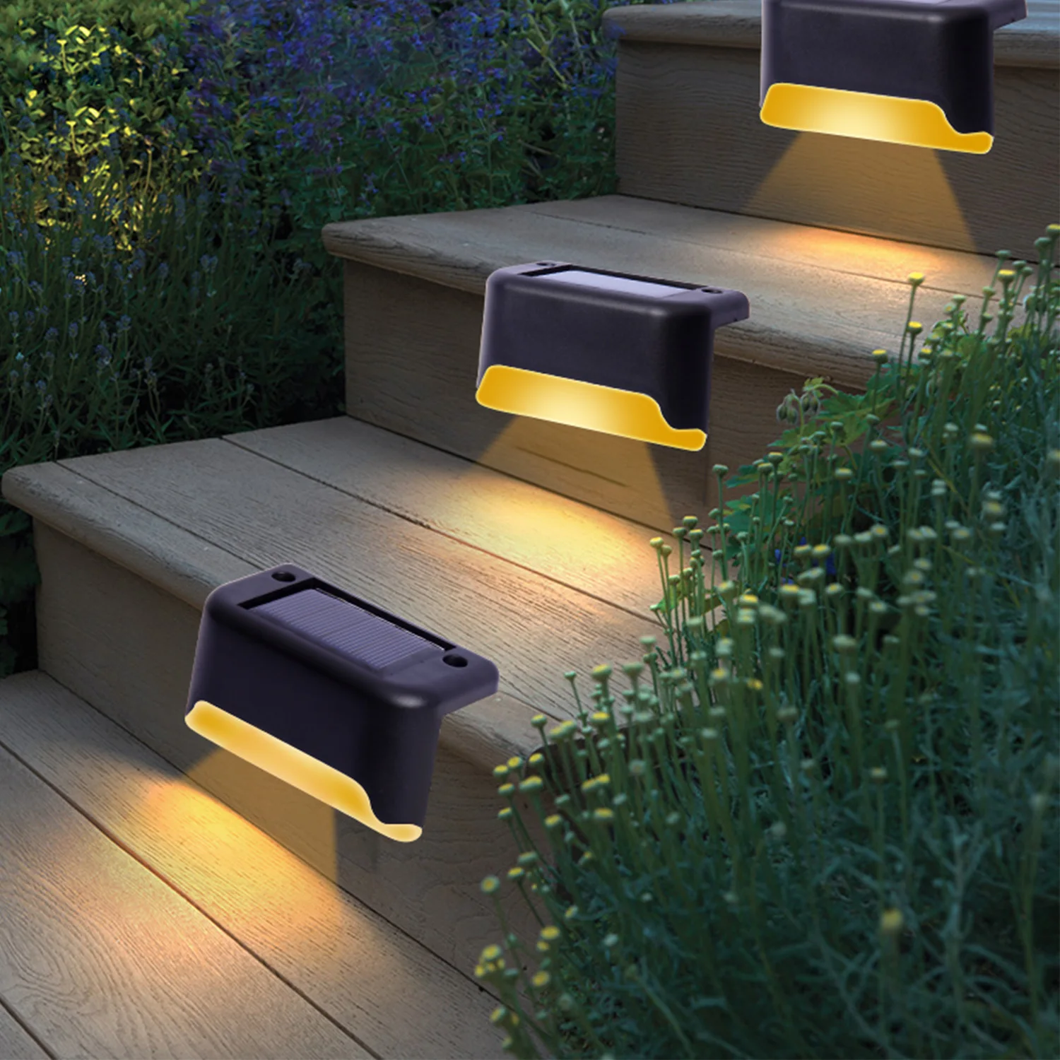 Solárne Vonkajšie Svetlo Nástenné svietidlo LED Záhradu, Nádvorie Palube Cesta na Dvore, Terasa, Schody Krok Plot Osvetlenie Nepremokavé Dekorácie