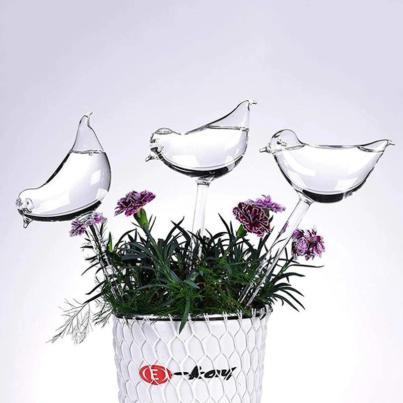 1pc izbová rastlina, Automatické Zavlažovanie Samostatne Sklo Vták Zalievanie Plechovky Kvety Rastlín Dekoratívne Jasné, Pvc Zavlažovacie Zariadenie