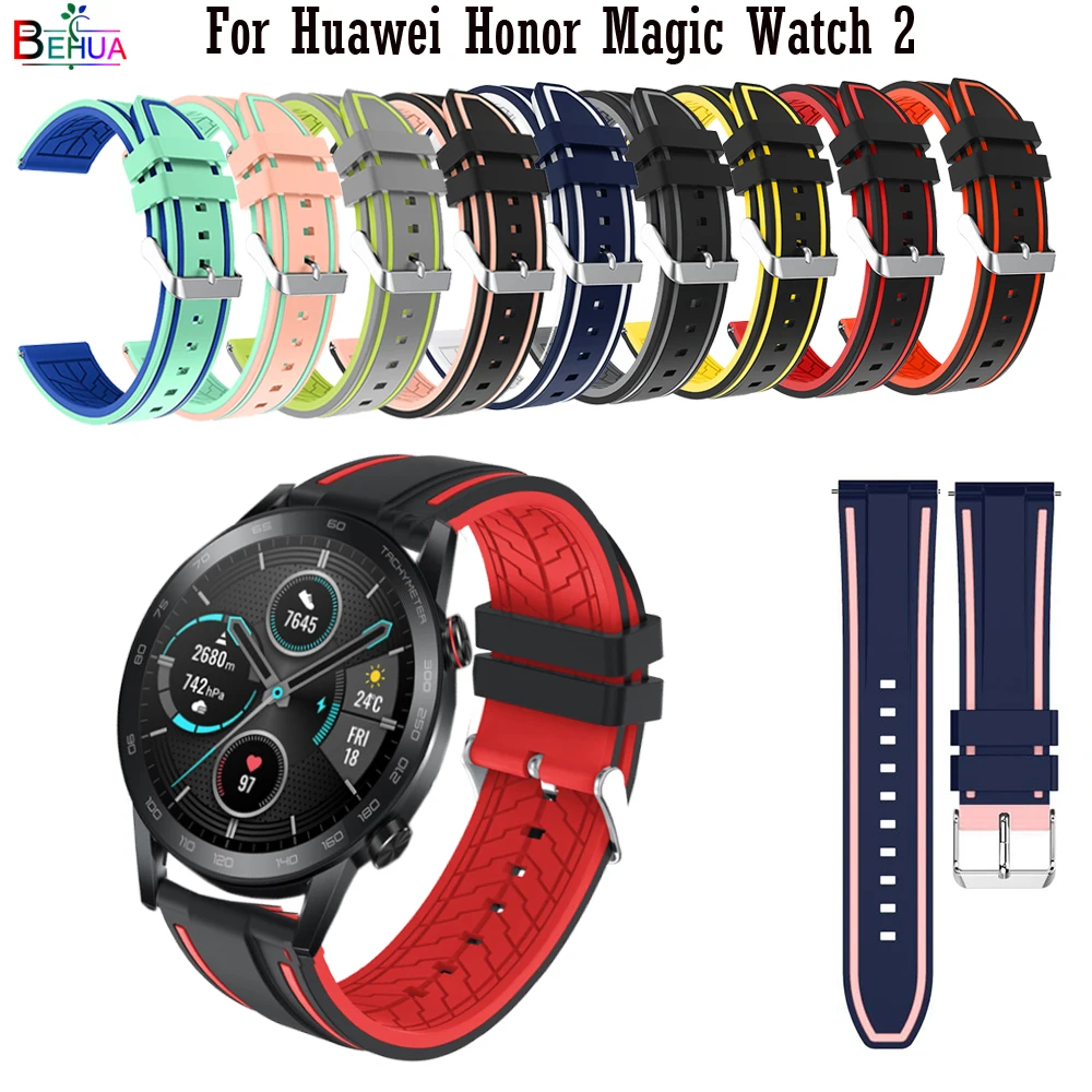 22 mm šírka sledovať pásmo Pre Huawei Honor Magické Hodinky 2 46 mm / Amazfit Stratos 3 popruh smart hodiniek Výmena náramok náramok