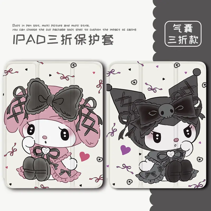 Sanrio kuromi melódie tablety puzdro Pre iPad Pro 2020 2021 2022 11 Vzduchu 2 3 Mini 4 5 6 2018 9.7 2019 10.2 10.5 10.9 12.9 palec Kryt Obrázok 0 